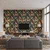 Upton Cotton - Navy/Coral Multi By Lee Jofa | Oscar De La Renta Iv |Botanical & Floral  Multipurpose Print - Living Room Room Setting