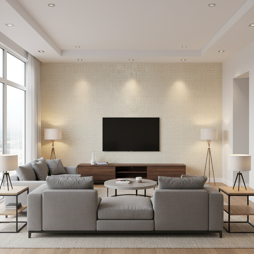 Varona - Natural Beige By Lee Jofa | Westport |Texture Solid Upholstery - Living Room Room Setting