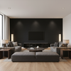 Watermill Linen - Caviar Grey By Lee Jofa | Colour Complements Ii |Solid Texture Multipurpose - Living Room Room Setting