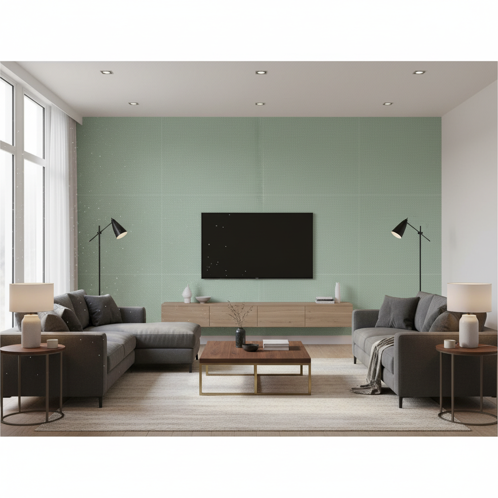 Watermill Linen - Spa Grey By Lee Jofa | Colour Complements Ii |Solid Texture Multipurpose - Living Room Room Setting