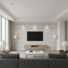 MAREN CORD Tapes &amp; Trims (AE12353) – Ebony and Stone | Thibaut - Living Room Visualization (AI-generated, may not be to scale. Verify pattern scale with product specifications.)