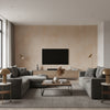 Arco Moab | Architectural Wallcoverings - Living Room Visualization (AI-generated, may not be to scale. Verify pattern scale with product specifications.)