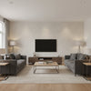 Arco Wales | Architectural Wallcoverings - Living Room Visualization (AI-generated, may not be to scale. Verify pattern scale with product specifications.)