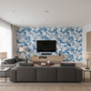 AT9826 | Thibaut - Living Room Visualization (AI-generated, may not be to scale. Verify pattern scale with product specifications.)