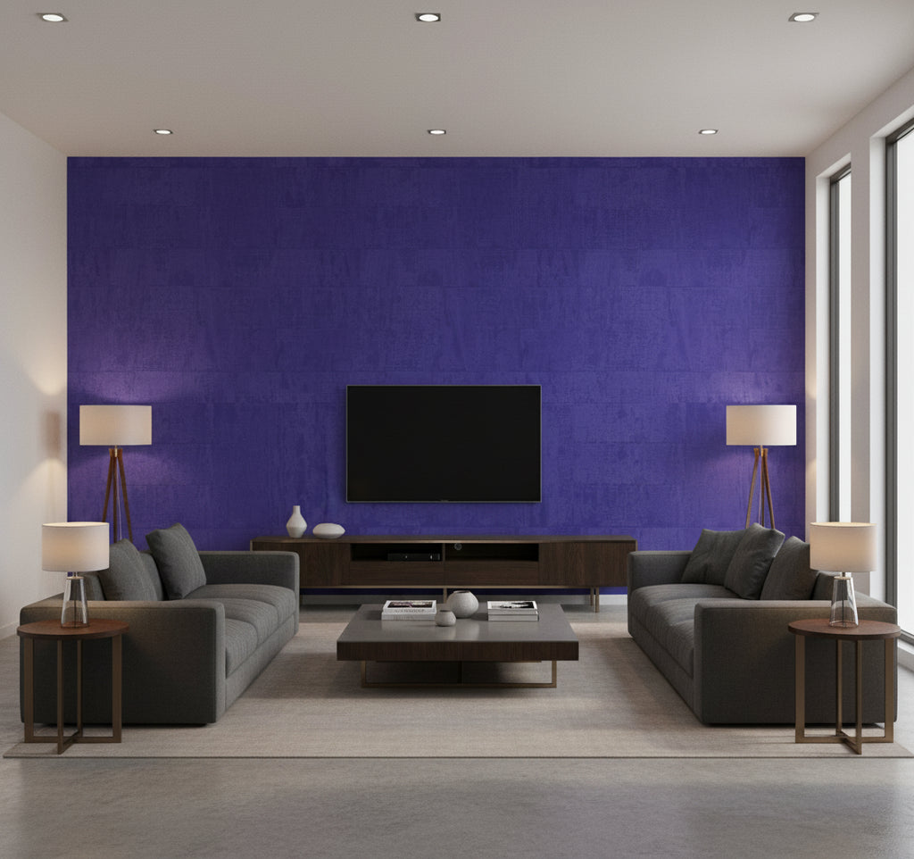 Atelier D'artiste Toujours Rêver | Elitis - Living Room Visualization (AI-generated, may not be to scale. Verify pattern scale with product specifications.)