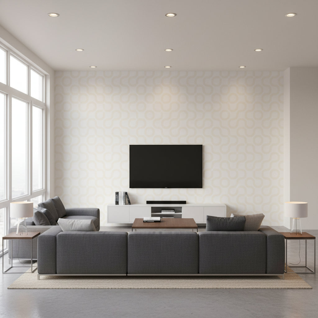 Baby Mist - Living Room Visualization (AI-generated, may not be to scale. Verify pattern scale with product specifications.)