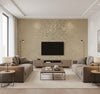 Beadazzled Coco Butter | Maya Romanoff - Living Room Visualization (AI-generated, may not be to scale. Verify pattern scale with product specifications.)