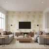 Beat Revival | Elitis - Living Room Visualization (AI-generated, may not be to scale. Verify pattern scale with product specifications.)
