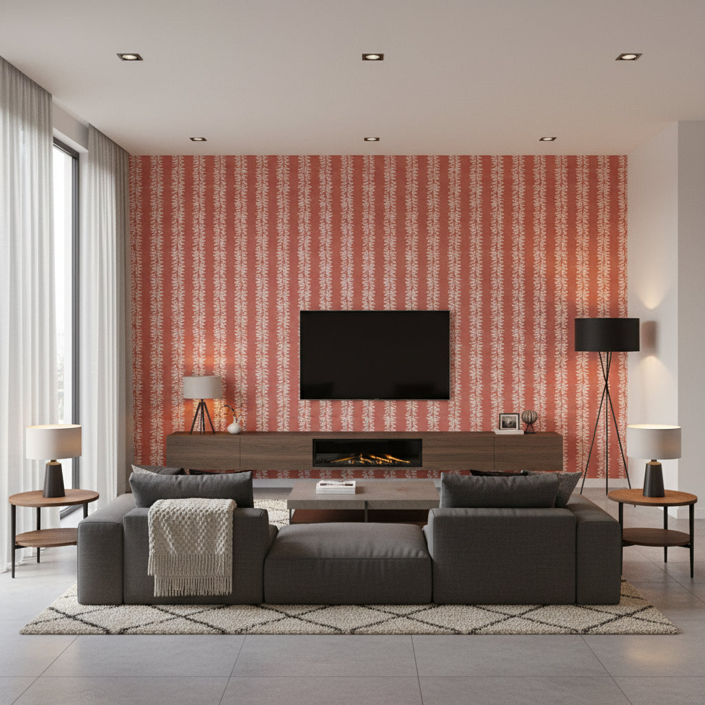 BF10533.310.0 | Kravet - Living Room Visualization (AI-generated, may not be to scale. Verify pattern scale with product specifications.)
