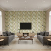 BR-69004.M84.0 | Kravet - Living Room Visualization (AI-generated, may not be to scale. Verify pattern scale with product specifications.)