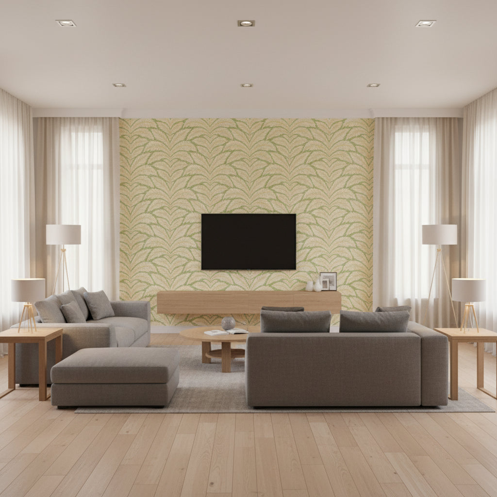BR-69071.3.0 | Kravet - Living Room Visualization (AI-generated, may not be to scale. Verify pattern scale with product specifications.)