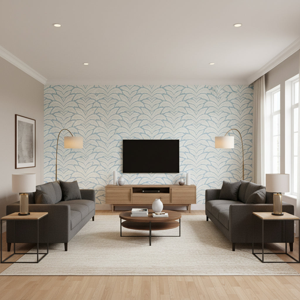 BR-69071.55.0 | Kravet - Living Room Visualization (AI-generated, may not be to scale. Verify pattern scale with product specifications.)