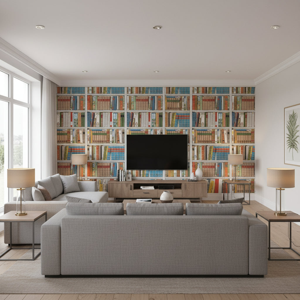 BR-69080.MMM.0 | Kravet - Living Room Visualization (AI-generated, may not be to scale. Verify pattern scale with product specifications.)