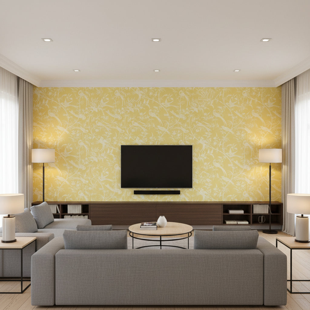 BR-69135.313.0 | Kravet - Living Room Visualization (AI-generated, may not be to scale. Verify pattern scale with product specifications.)