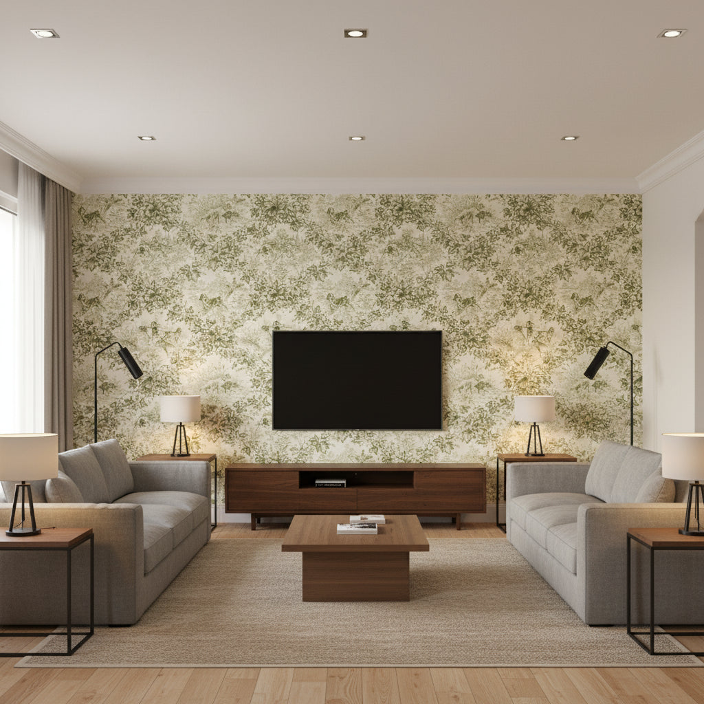 BR-69265.491.0 | Kravet - Living Room Visualization (AI-generated, may not be to scale. Verify pattern scale with product specifications.)