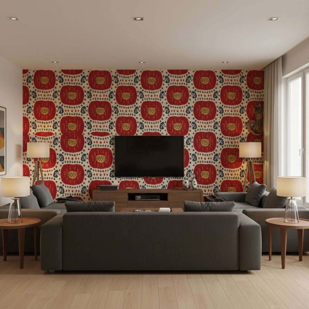 BR-71110.147.0 | Kravet - Living Room Visualization (AI-generated, may not be to scale. Verify pattern scale with product specifications.)