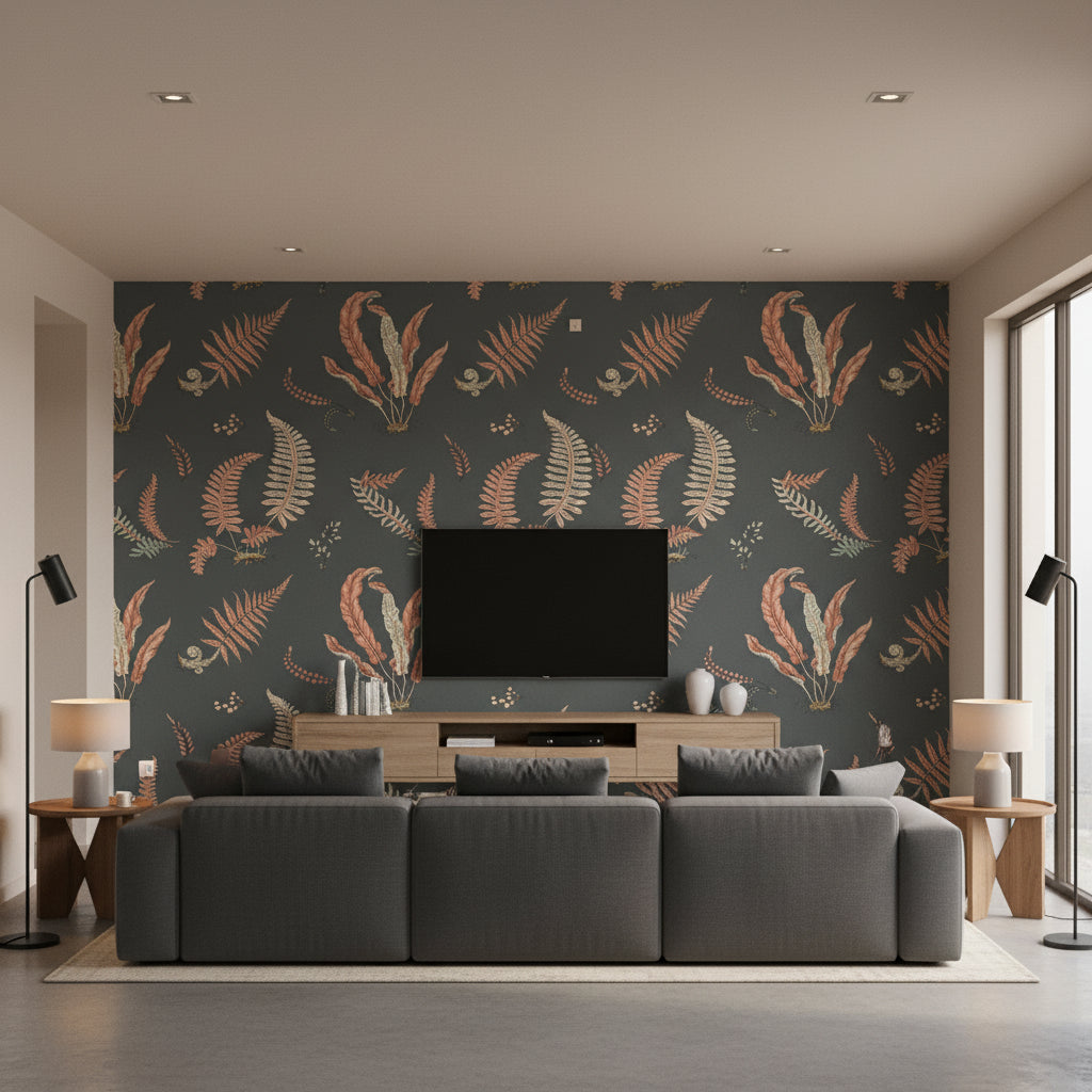 BW45044.13.0 | Kravet - Living Room Visualization (AI-generated, may not be to scale. Verify pattern scale with product specifications.)