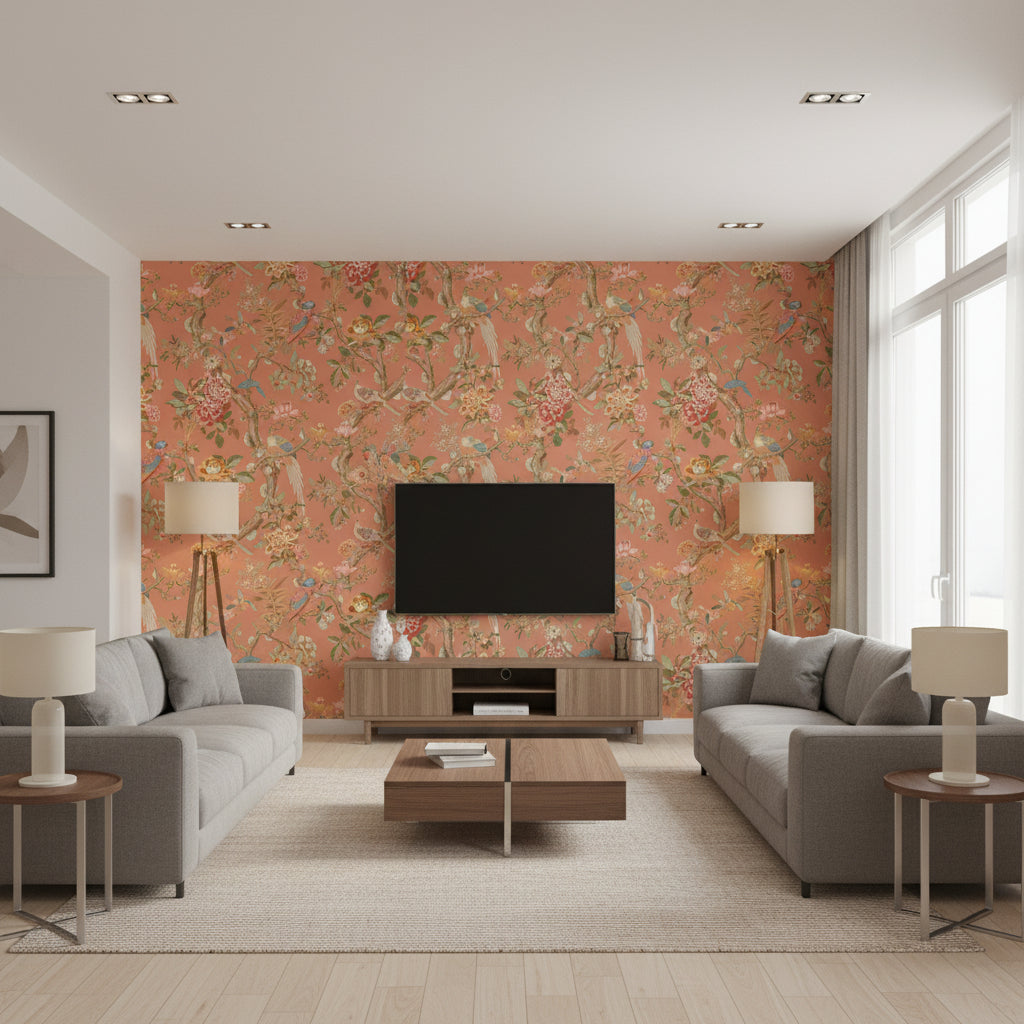 BW45094.2.0 | Kravet - Living Room Visualization (AI-generated, may not be to scale. Verify pattern scale with product specifications.)