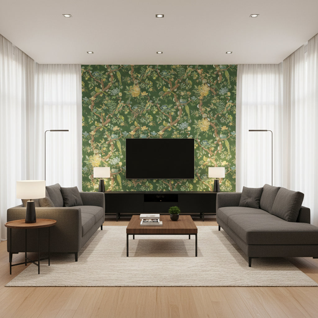 BW45094.6.0 | Kravet - Living Room Visualization (AI-generated, may not be to scale. Verify pattern scale with product specifications.)
