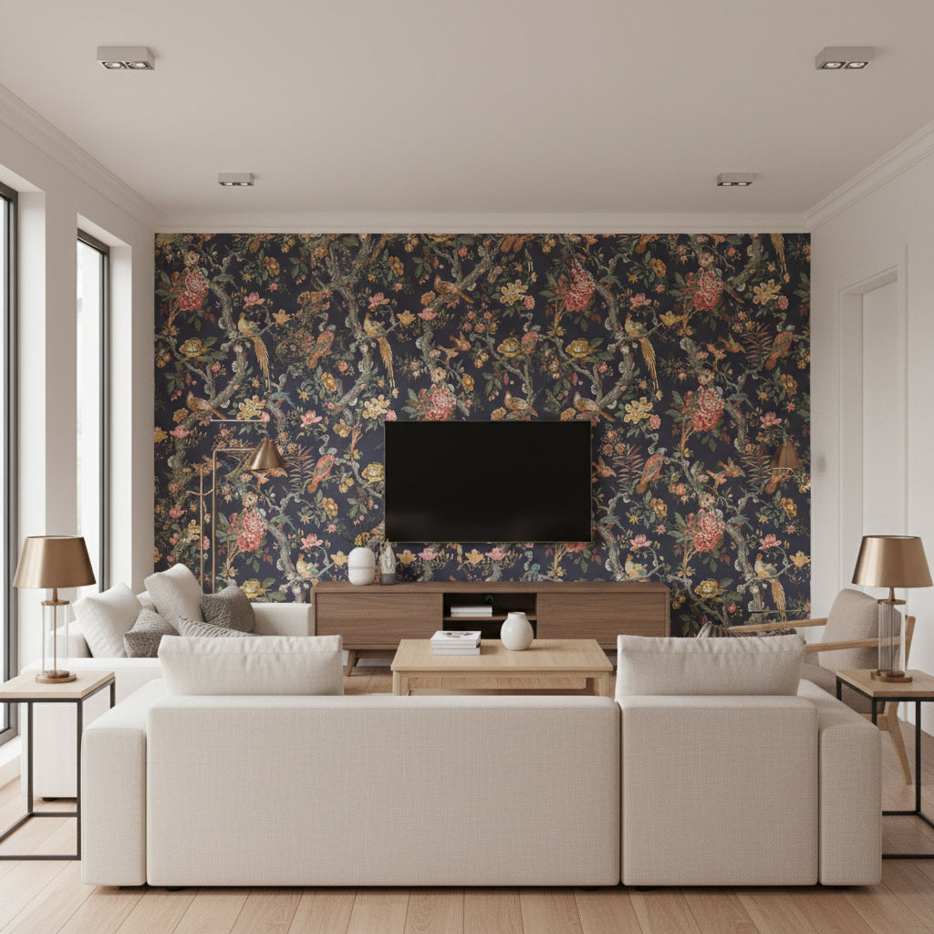 BW45094.8.0 | Kravet - Living Room Visualization (AI-generated, may not be to scale. Verify pattern scale with product specifications.)
