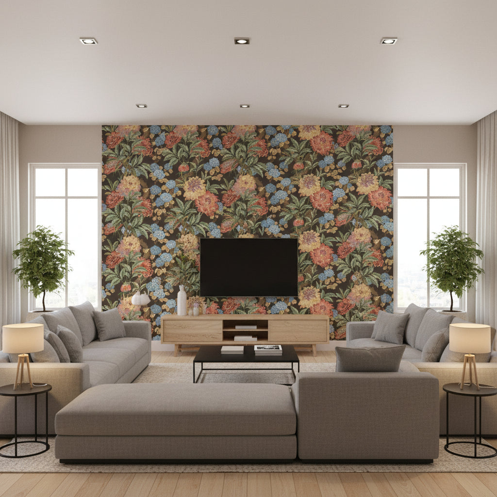 BW45095.8.0 | Kravet - Living Room Visualization (AI-generated, may not be to scale. Verify pattern scale with product specifications.)