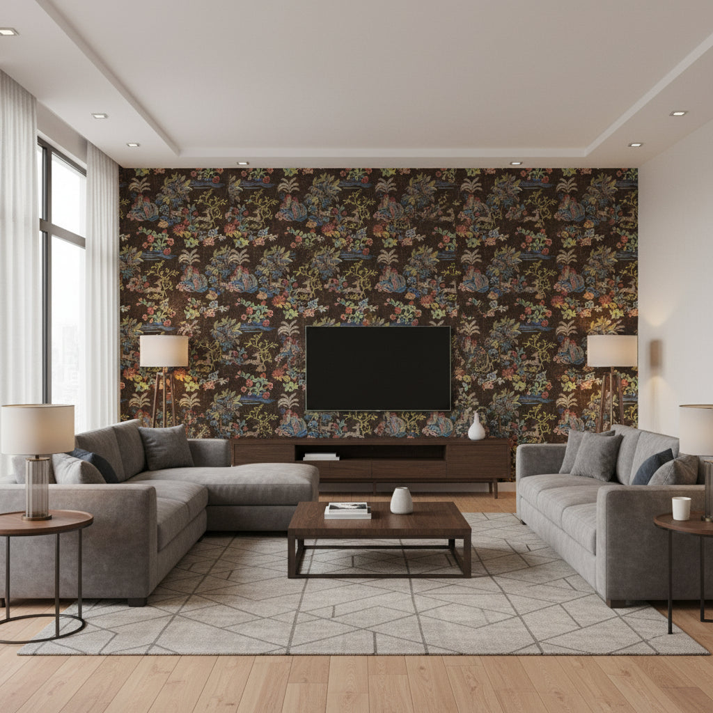 BW45138.2.0 | Kravet - Living Room Visualization (AI-generated, may not be to scale. Verify pattern scale with product specifications.)