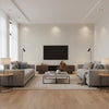 Calero Satin De Lumière | Elitis - Living Room Visualization (AI-generated, may not be to scale. Verify pattern scale with product specifications.)