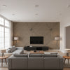 Cocon Une Matière Brute | Elitis - Living Room Visualization (AI-generated, may not be to scale. Verify pattern scale with product specifications.)