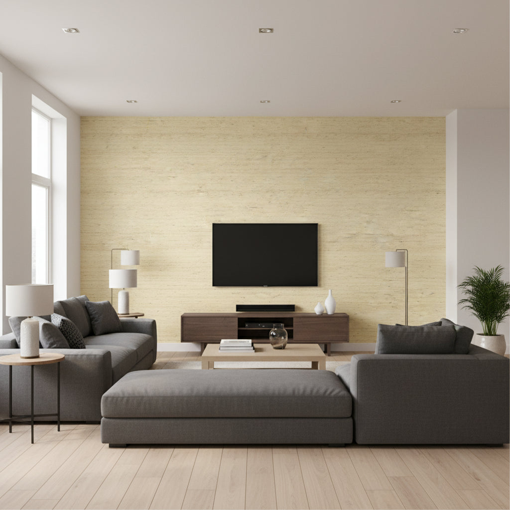 CP9345 | Ralph Lauren - Living Room Visualization (AI-generated, may not be to scale. Verify pattern scale with product specifications.)
