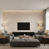 Molntuss Petal | Borastapeter Wallcovering - Living Room Visualization (AI-generated, may not be to scale. Verify pattern scale with product specifications.)