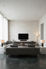 Galaxy Wash Pearl | Architectural Wallcoverings - Living Room Visualization (AI-generated, may not be to scale. Verify pattern scale with product specifications.)