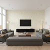Olywyn Frogging | Architectural Wallcoverings - Living Room Visualization (AI-generated, may not be to scale. Verify pattern scale with product specifications.)