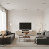 Costa Warbler | Architectural Wallcoverings - Living Room Visualization (AI-generated, may not be to scale. Verify pattern scale with product specifications.)