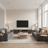 Costa Spinetail | Architectural Wallcoverings - Living Room Visualization (AI-generated, may not be to scale. Verify pattern scale with product specifications.)