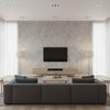 Jensen River Rock | Architectural Wallcoverings - Living Room Visualization (AI-generated, may not be to scale. Verify pattern scale with product specifications.)