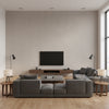 Marmorino Piove | Architectural Wallcoverings - Living Room Visualization (AI-generated, may not be to scale. Verify pattern scale with product specifications.)