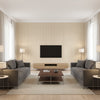 Hariri Maru | Architectural Wallcoverings - Living Room Visualization (AI-generated, may not be to scale. Verify pattern scale with product specifications.)