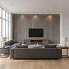 Hariri Giza | Architectural Wallcoverings - Living Room Visualization (AI-generated, may not be to scale. Verify pattern scale with product specifications.)