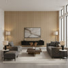 Hariri Kamba | Architectural Wallcoverings - Living Room Visualization (AI-generated, may not be to scale. Verify pattern scale with product specifications.)