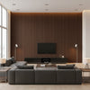 Hariri Shina | Architectural Wallcoverings - Living Room Visualization (AI-generated, may not be to scale. Verify pattern scale with product specifications.)