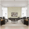 Cordovan - Fawn Wheat By Cole & Son | Cole & Son Landscape Plains |  Wallcovering Print - Living Room Visualization (AI-generated, may not be to scale. Verify pattern scale with product specifications.)