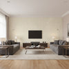 Crackle - Cream Beige By Cole & Son | Cole & Son Curio |  Wallcovering Print - Living Room Visualization (AI-generated, may not be to scale. Verify pattern scale with product specifications.)