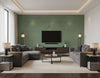 Nautical Twine Stringcloth Greenery | Architectural Wallcoverings - Living Room Visualization (AI-generated, may not be to scale. Verify pattern scale with product specifications.)