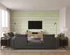 Kentmere Waves Contemporary Watercolor Baby Blue and Off-White | Architectural Wallcoverings - Living Room Visualization (AI-generated, may not be to scale. Verify pattern scale with product specifications.)