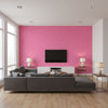 Sparkle Heart Kids/Nursery Polka Dots - Hot Pink Glitter | Architectural Wallcoverings - Living Room Visualization (AI-generated, may not be to scale. Verify pattern scale with product specifications.)