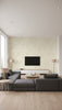Faux Transitional Faux - Gold and Ivory | Architectural Wallcoverings - Living Room Visualization (AI-generated, may not be to scale. Verify pattern scale with product specifications.)