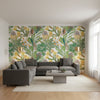 PROTEA Brights | Thibaut Wallcoverings - Living Room Visualization (AI-generated, may not be to scale. Verify pattern scale with product specifications.)