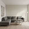Twilight Taupe | Thibaut Wallcoverings - Living Room Visualization (AI-generated, may not be to scale. Verify pattern scale with product specifications.)