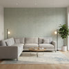 Twilight Teal | Thibaut Wallcoverings - Living Room Visualization (AI-generated, may not be to scale. Verify pattern scale with product specifications.)