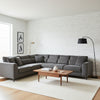 Savanna Grey | Thibaut Wallcoverings - Living Room Visualization (AI-generated, may not be to scale. Verify pattern scale with product specifications.)